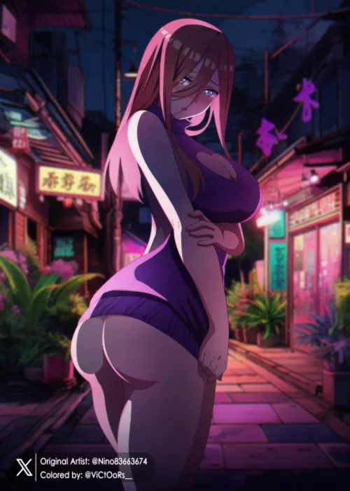 Slutty Miku On The Streets (The Quintessential Quintuplets)