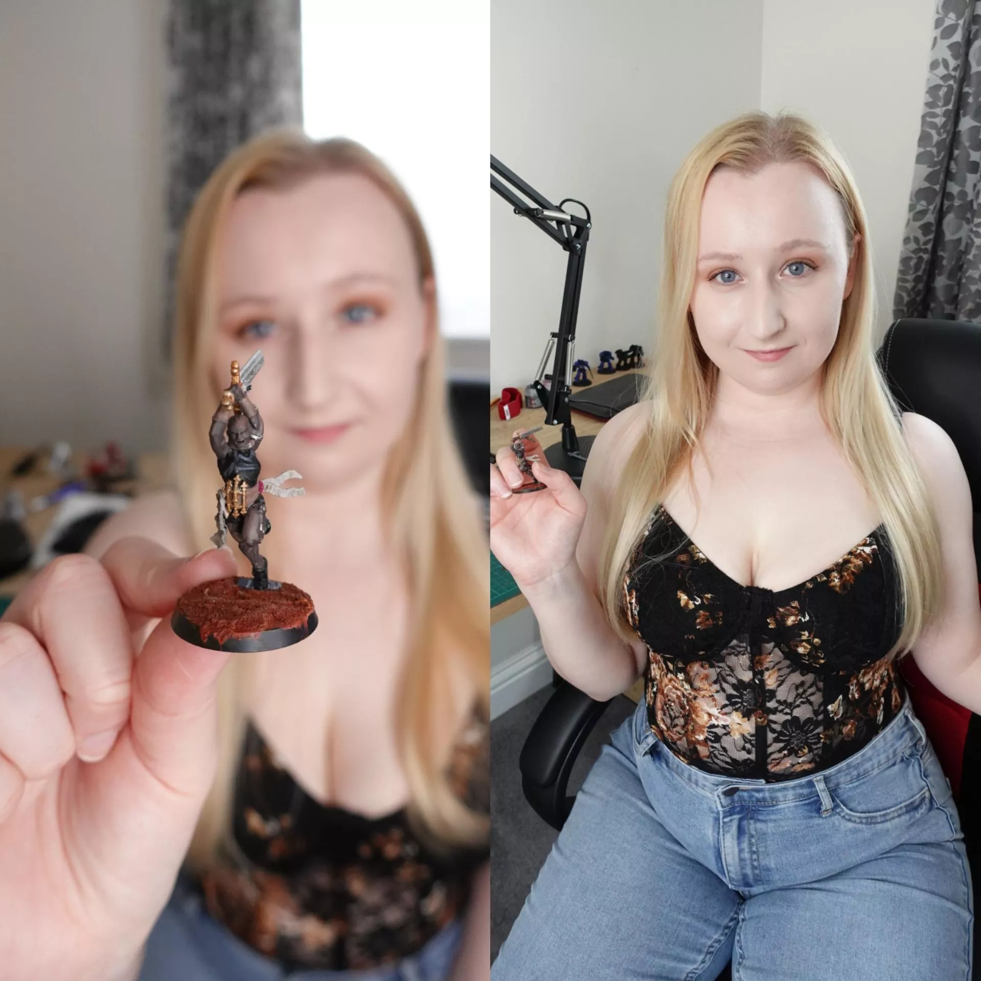 The model -> the artist :)