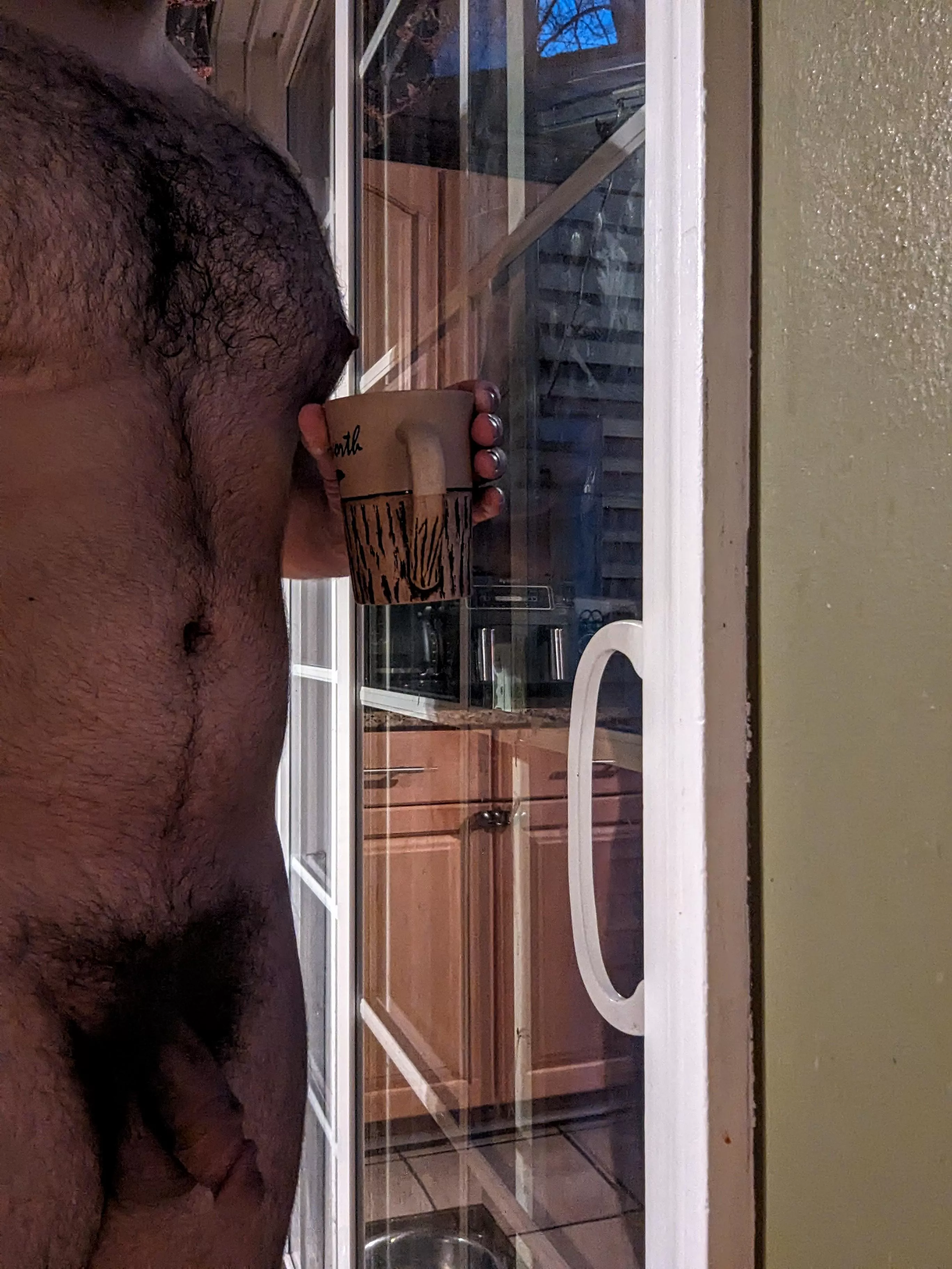 Enjoying my morning coffee