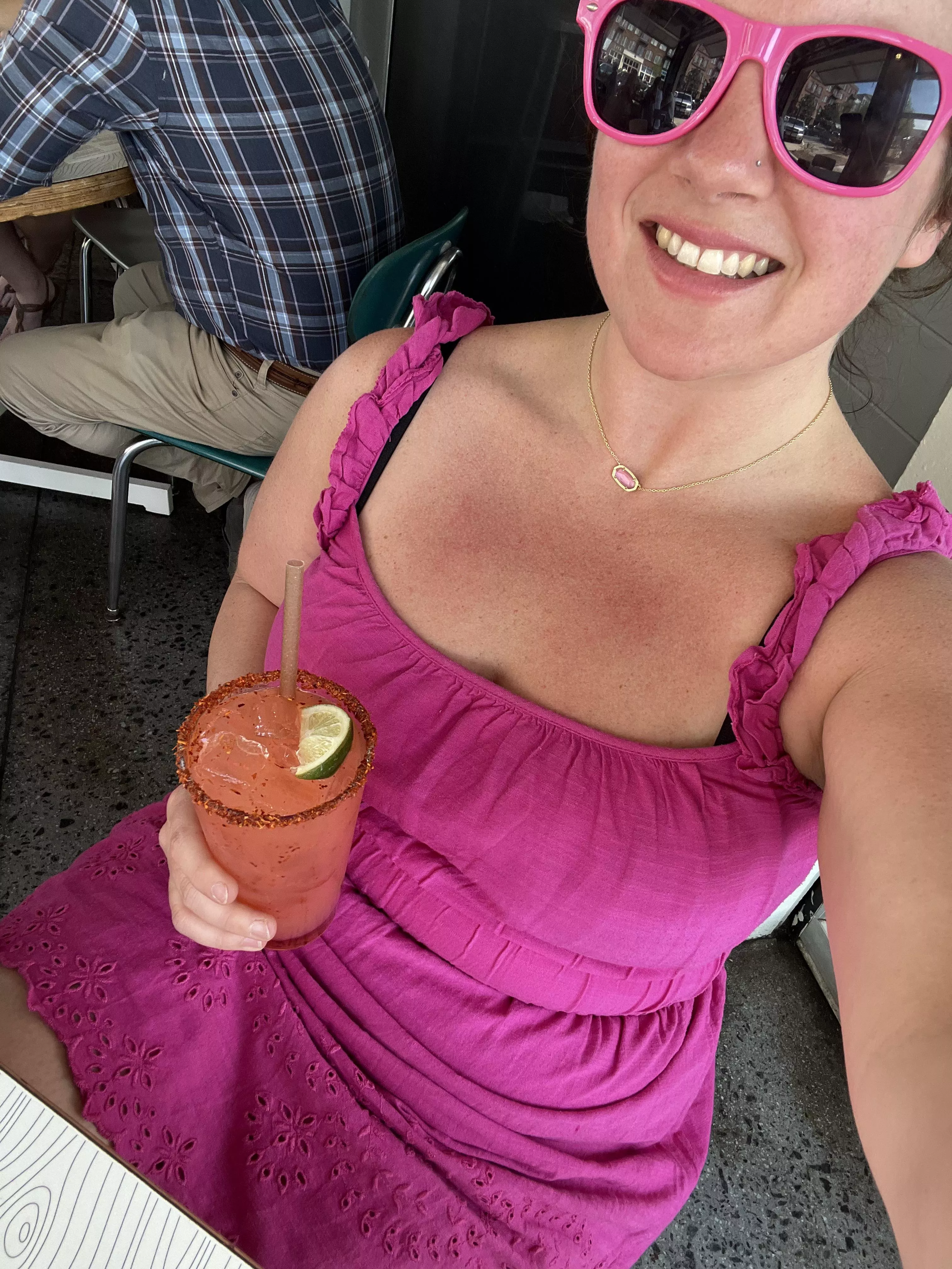 It sure was hot out, the drink helped, come see what happened next 