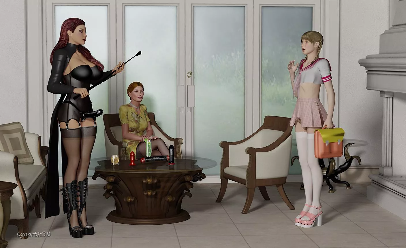 Little sissy gets a strict governess