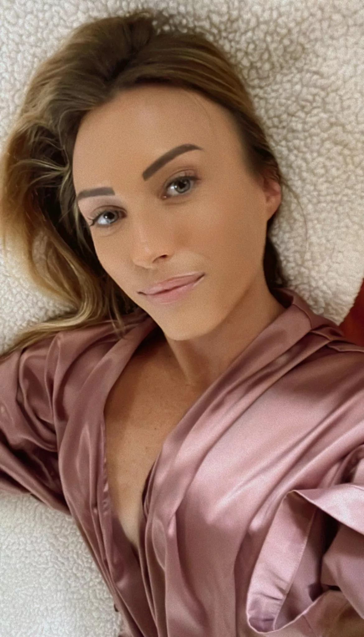 Nothing classier or sexier than a babe in satin