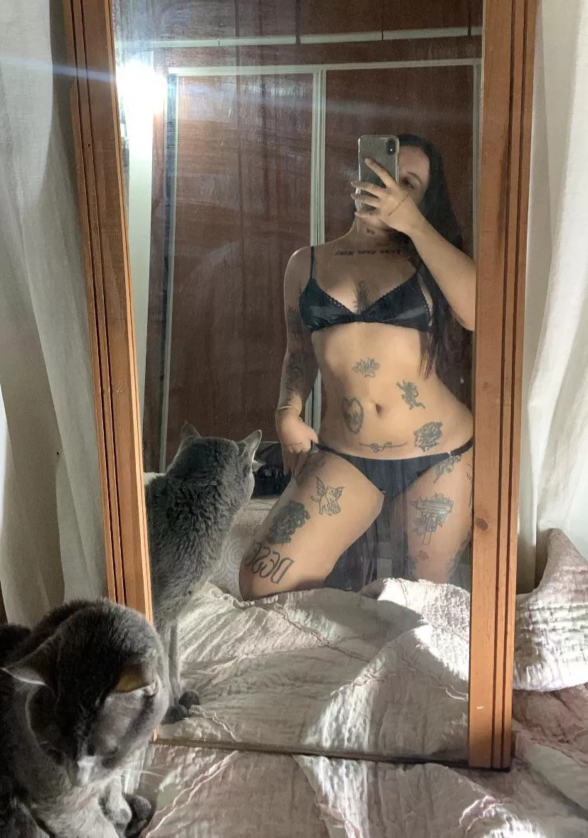 with my number one fan🖤