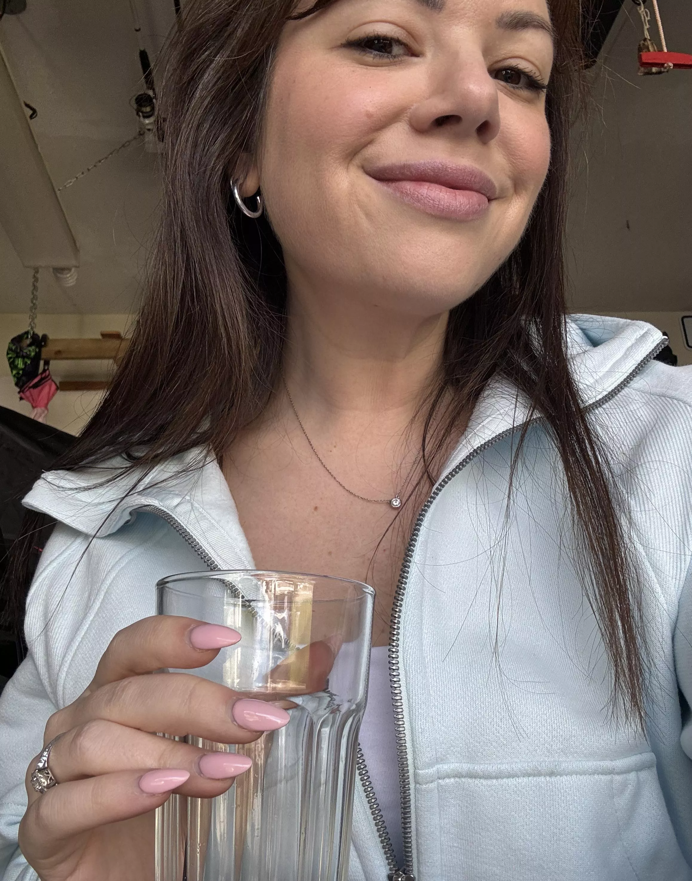 Hanging with hubby in the garage!