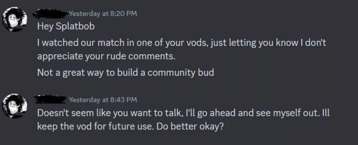 Has this happened to anyone else before? I'm usually mostly positive on my streams and have no clue what this guy's talking about. He just came, said this, and left, I tried adding back for clarity lol.