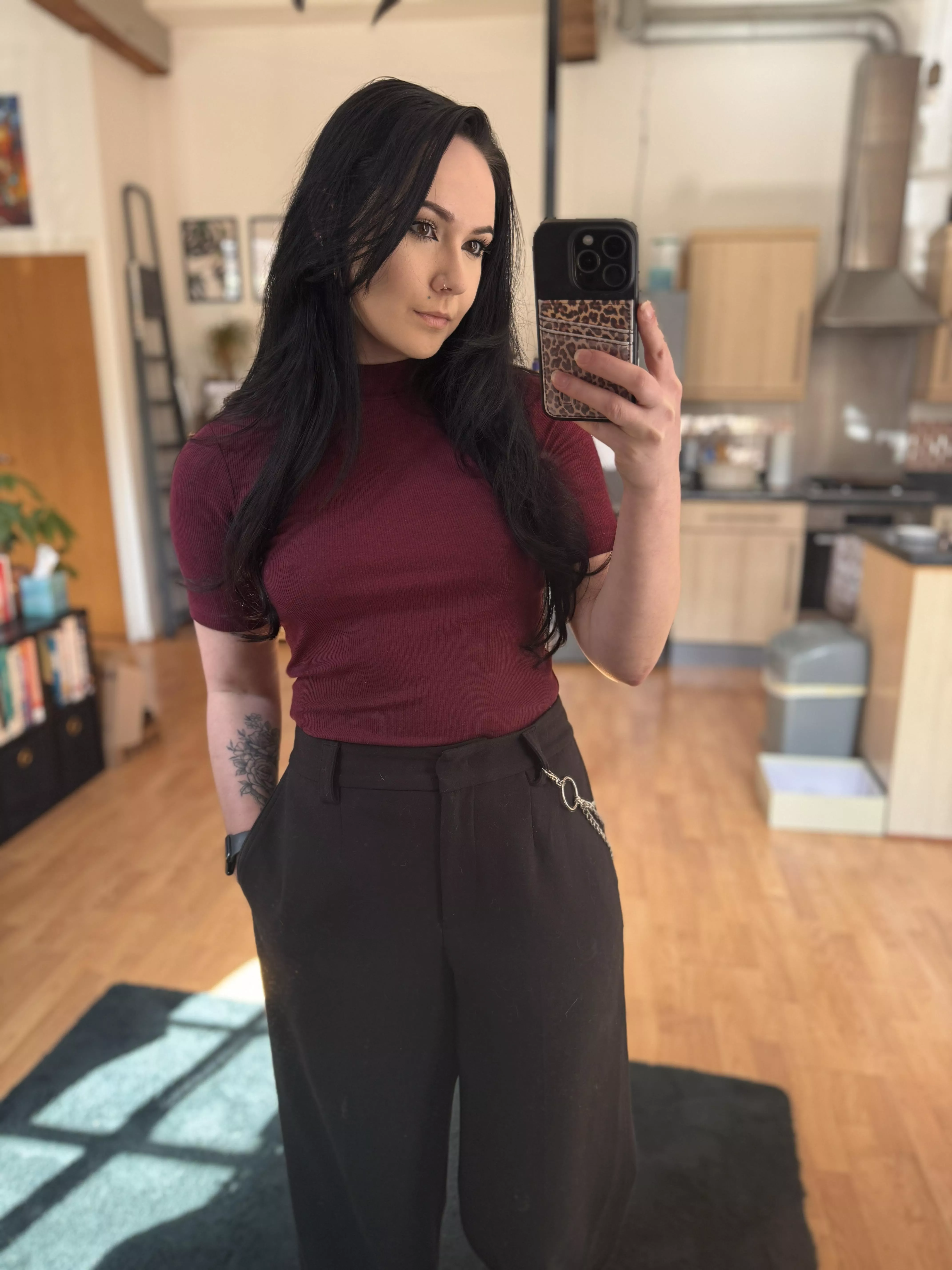 I call this look ‘corporate goth’