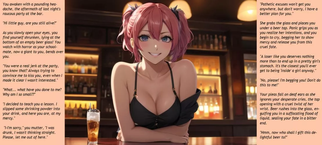 Shrunken at the bar Part1