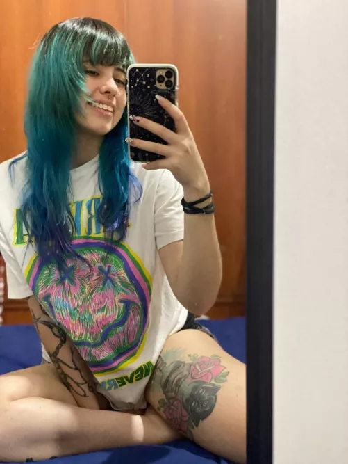 What's better than a Neon Haired Girl w/ Star Wars Tats?