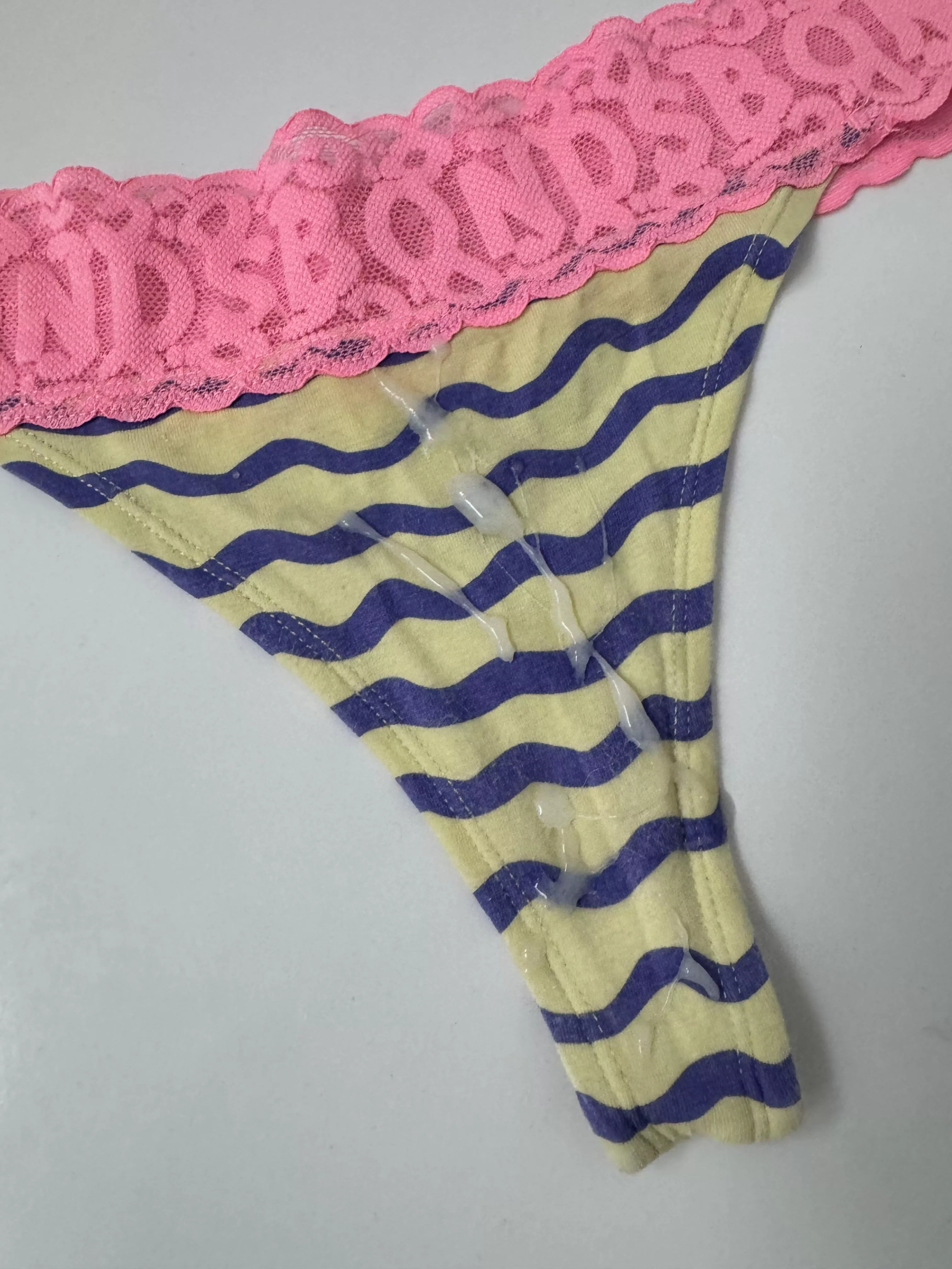 Another day, Another huge load on my gfs panties! Any Bonds loving Aussies from Melbourne out there? Whose next?!