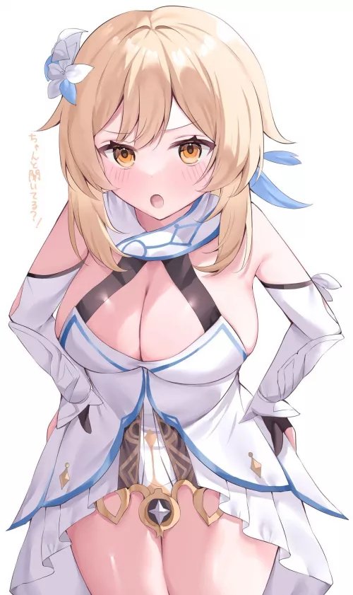 Being scolded by lumine