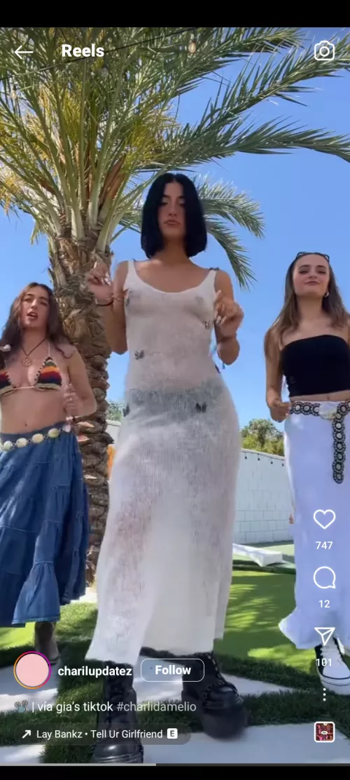 Charlie d'amelio white dress 