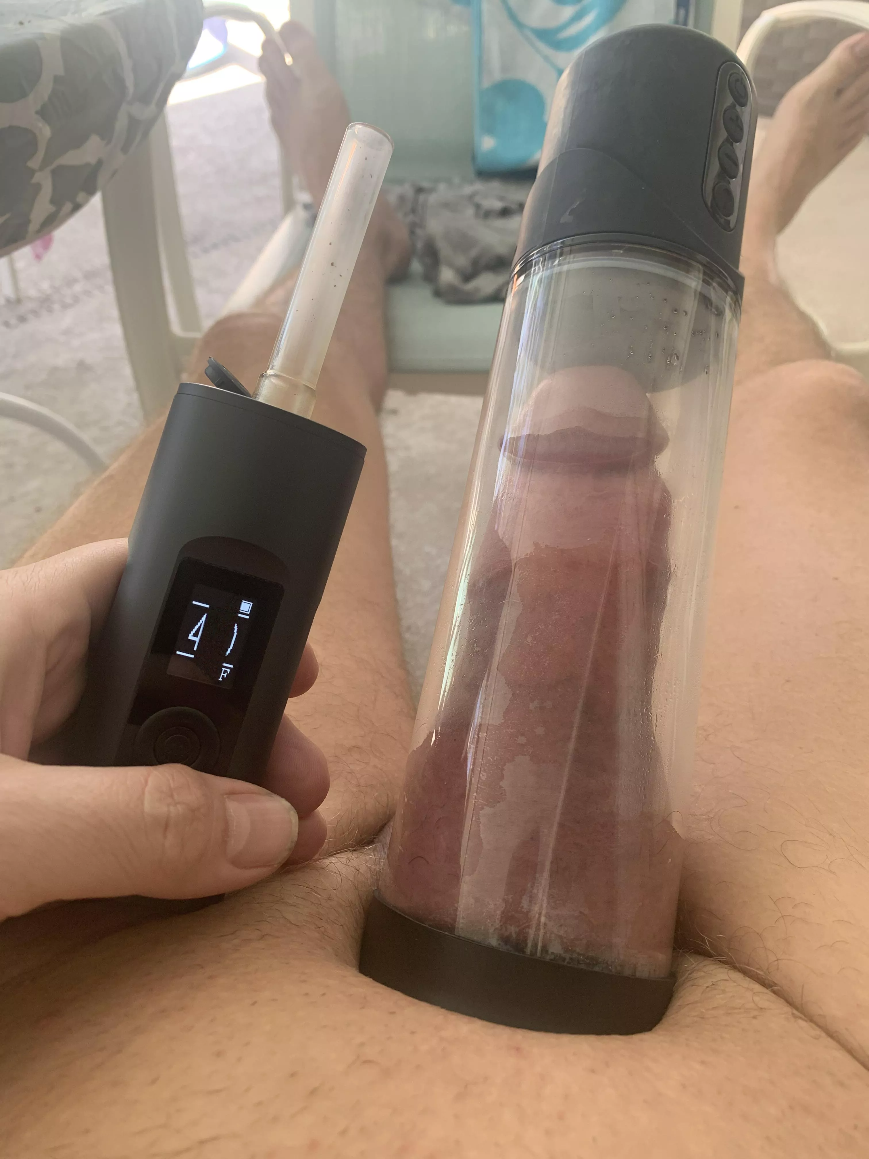 I love to smoke bud when I pump.