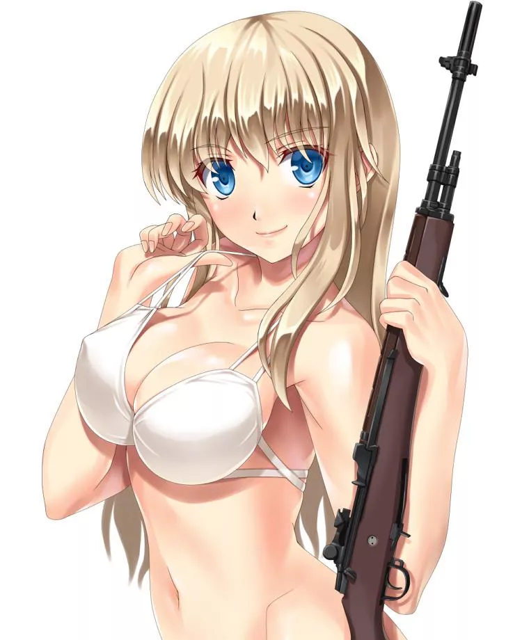 M14 in white bikini [Upotte!] (Hammerman Benkei)