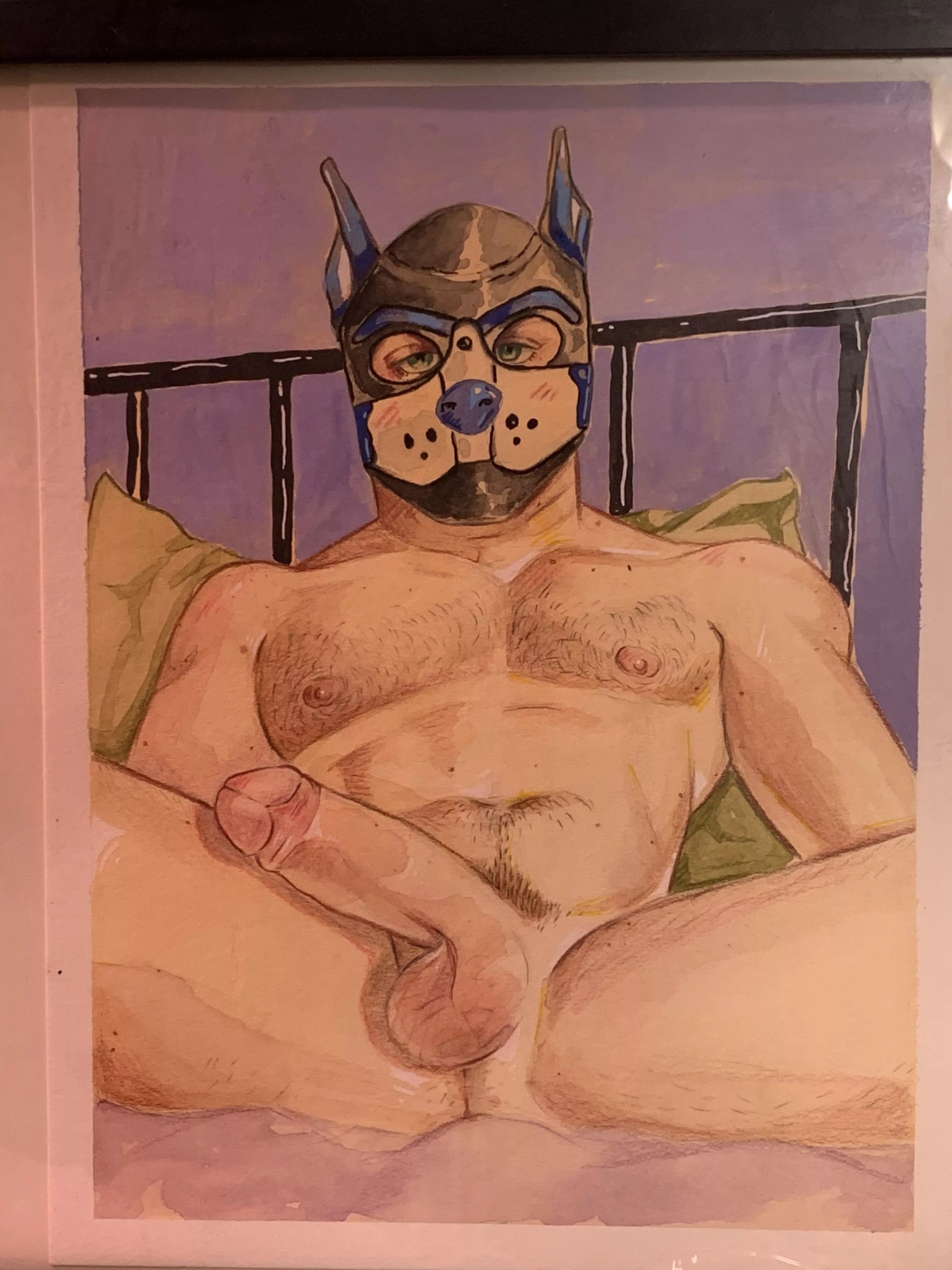 Pup painting by me 