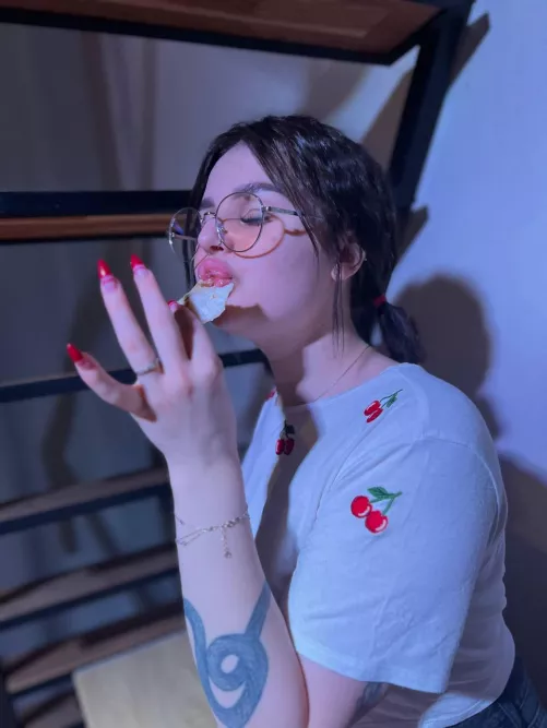 That ice cream was delicious, but it's nothing like yours