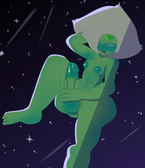 Thin line futa peridot floating in the atmosphere? (Drawinecchi)