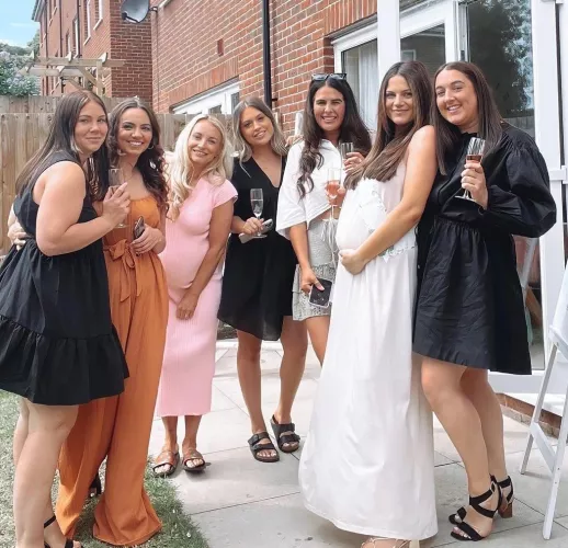 Which mom would get bred again at the baby shower? [7]