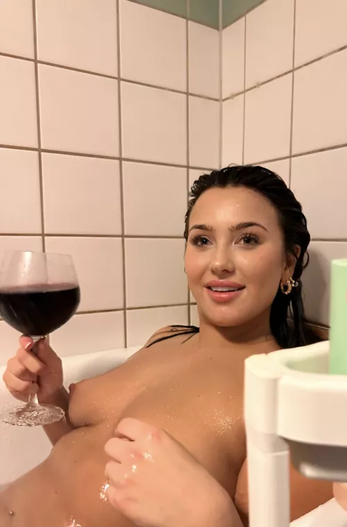 Wine sipping with a cam girl, you in...