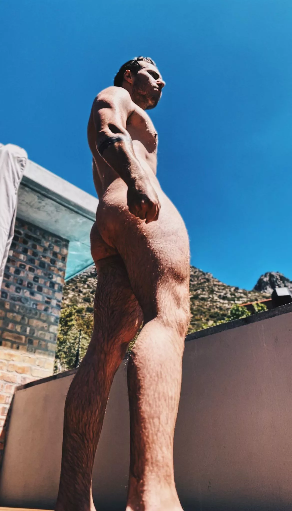 Doing my best impression of a Greek statue