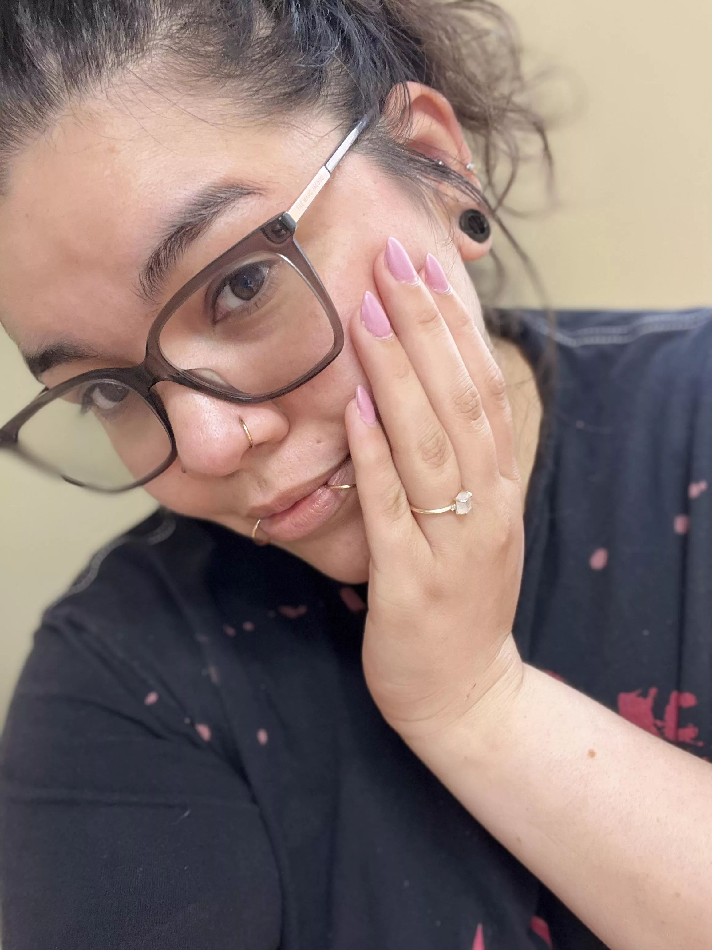 Fresh baby pink nails 💕