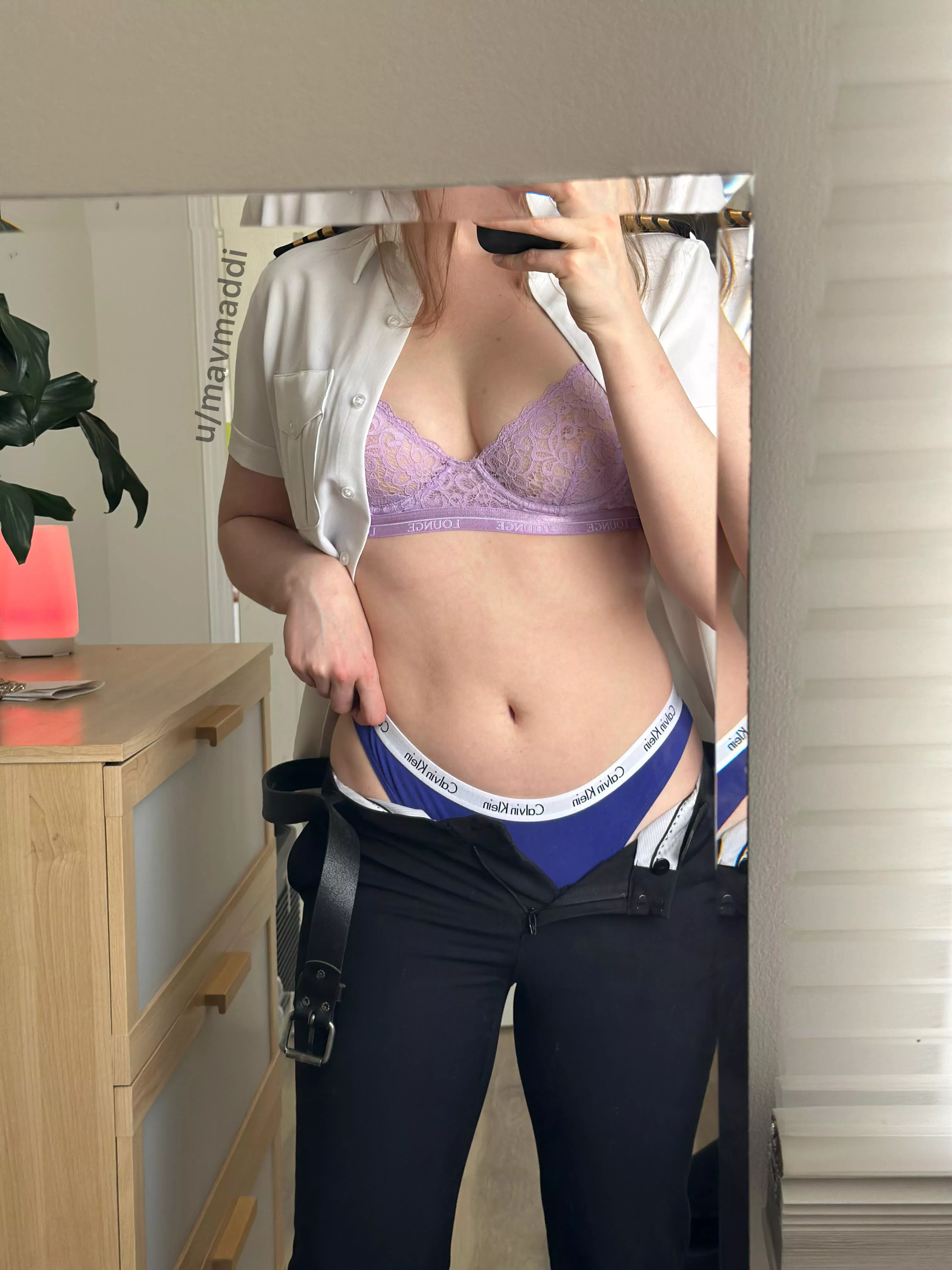 Getting ready for work 