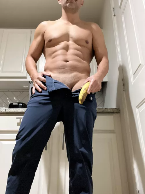 Is that a banana in your pants or are you happy to see me?