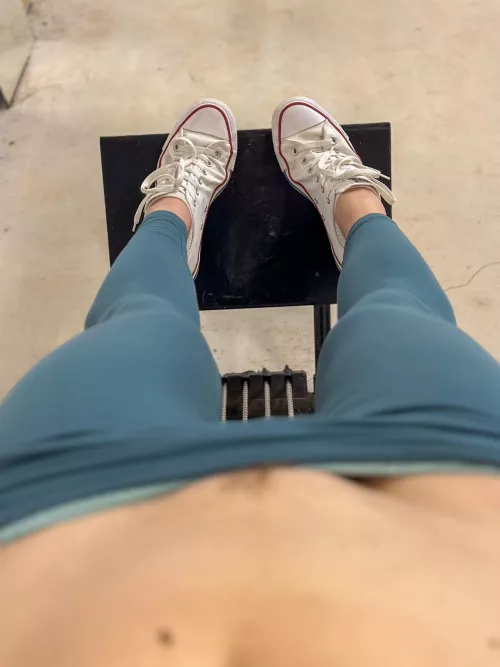 Nothing to look at here..just a girl working out in chucks ;)