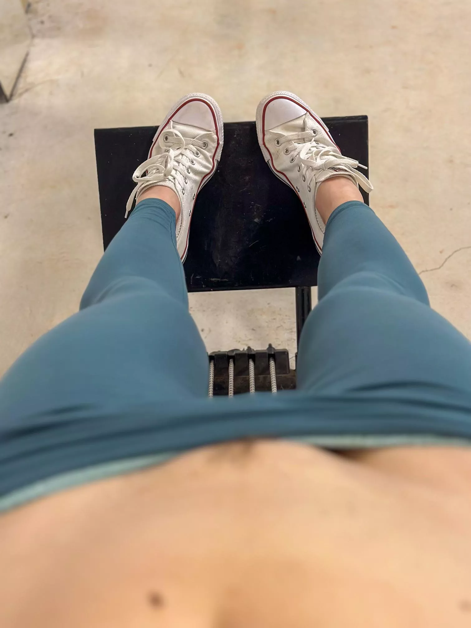 Nothing to look at here..just a girl working out in chucks ;)