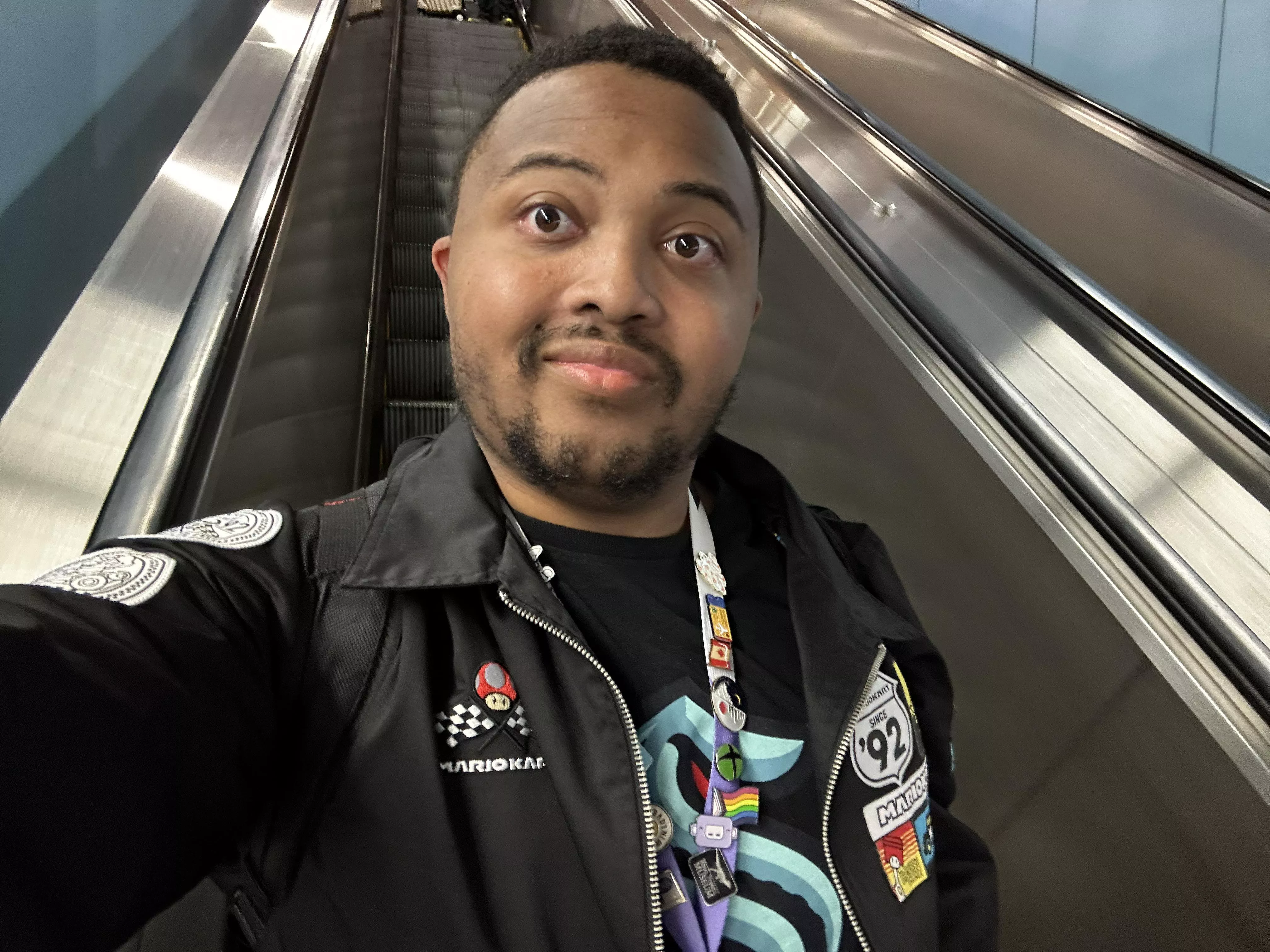 Was repping Mario Kart on my flight back from vacation!