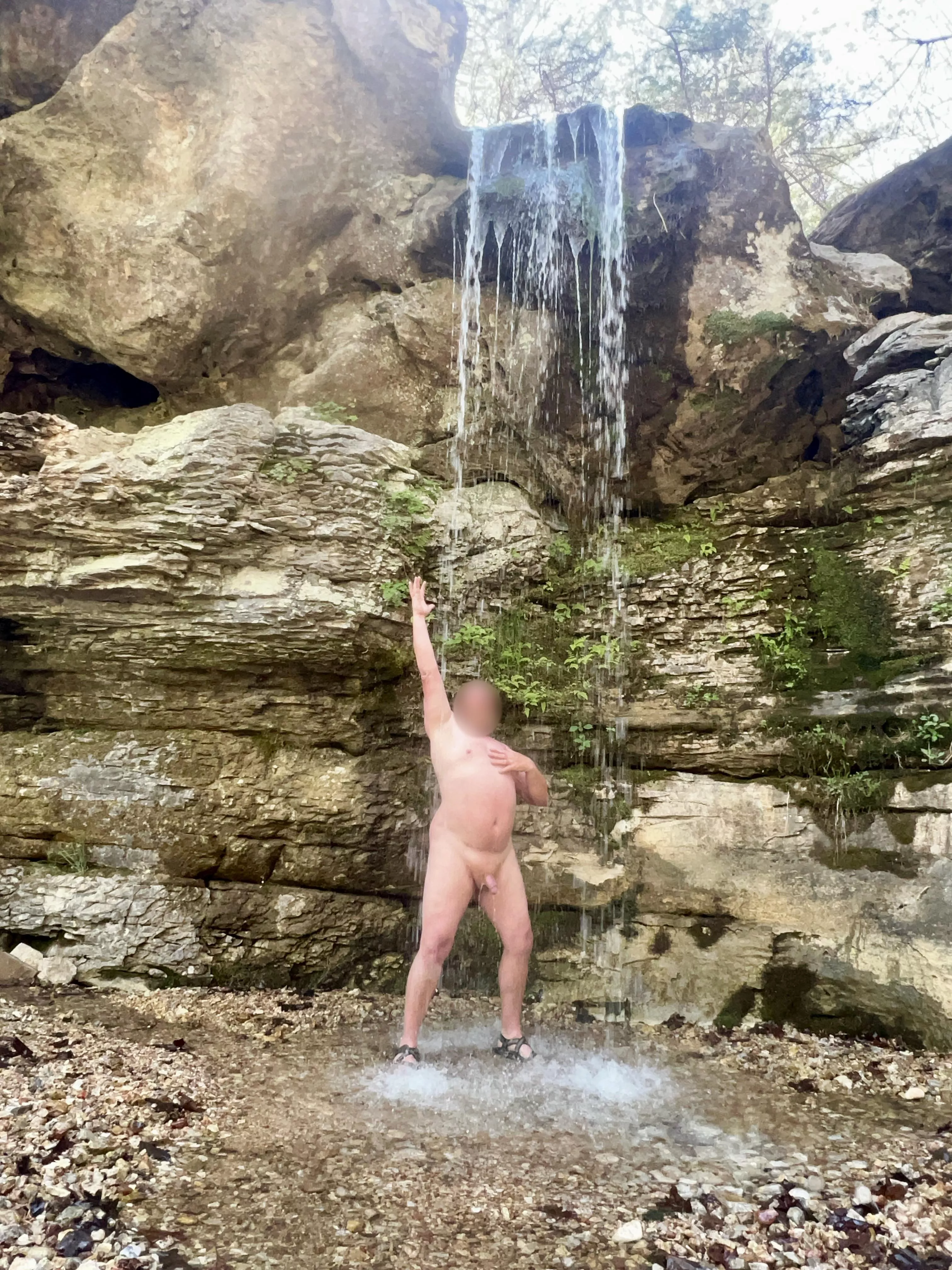 Waterfall shower Wednesday!