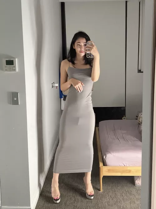 Would you mind if I go out like you in this dress🥺