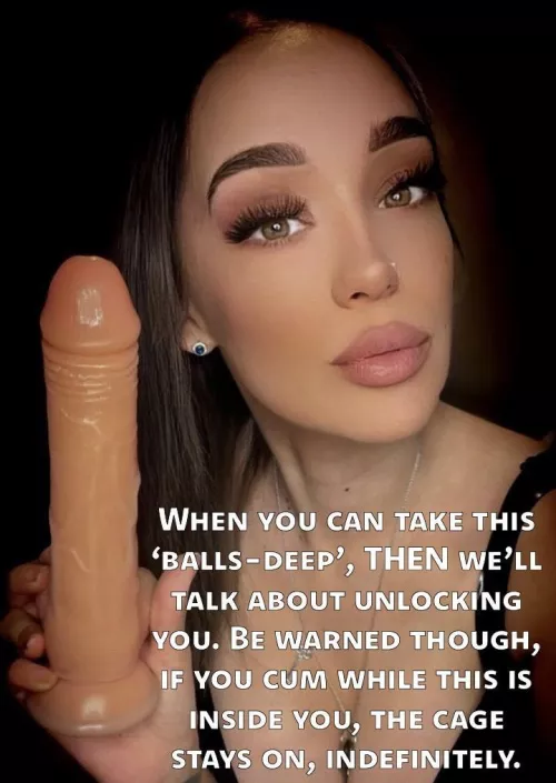 You know that she’ll be getting it ‘balls-deep’ on the first try. Regardless of how much it hurts…