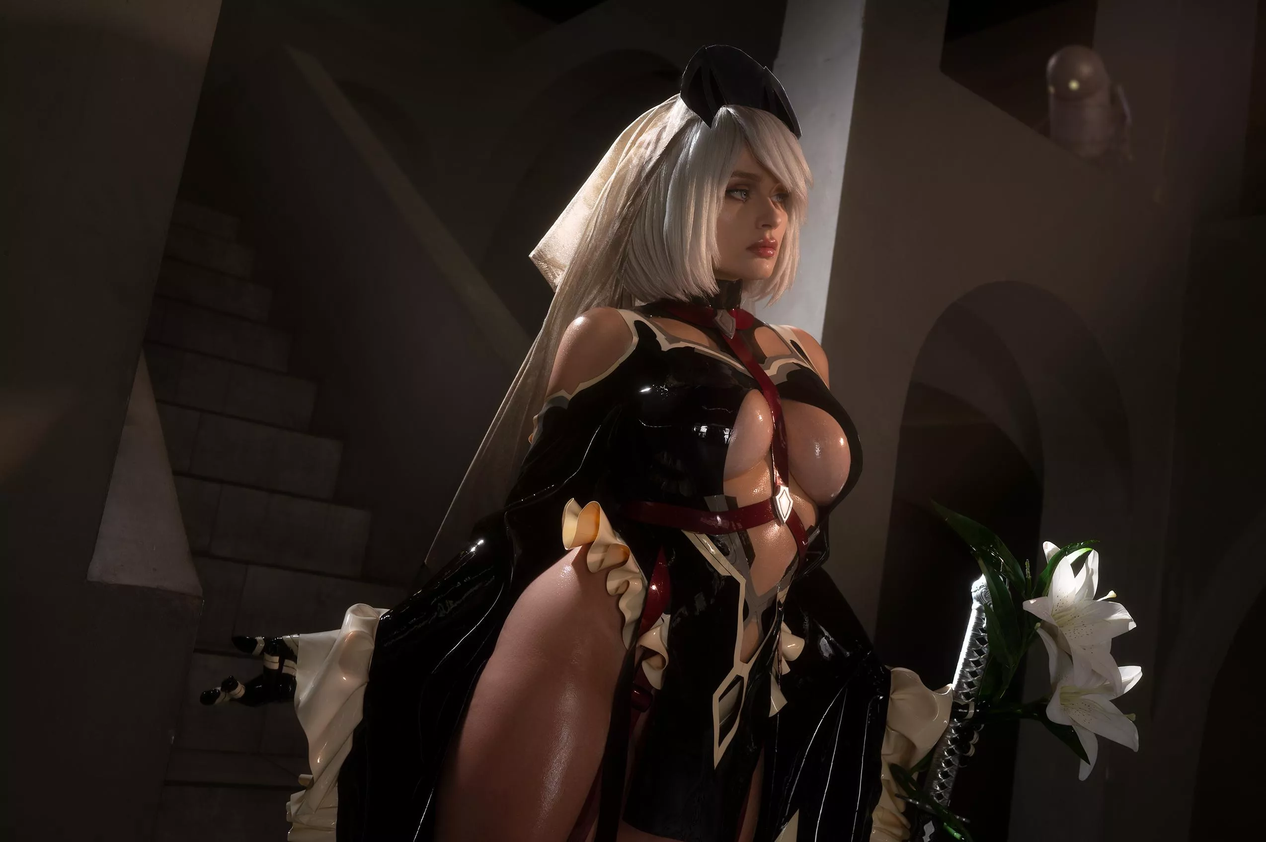 2B bride cosplay by Shadory 