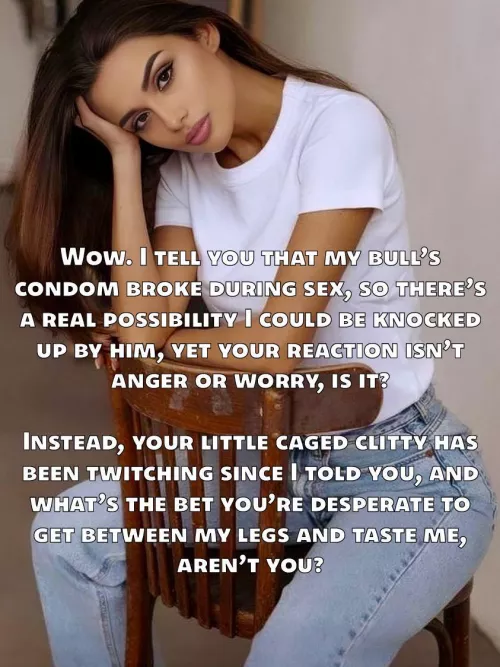 A $100 piece of plastic locked on your cock and this is what happens! What’s next??? 