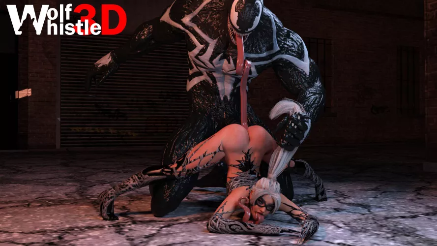 Black Cat gets Venom’d (WolfWhistle3D)