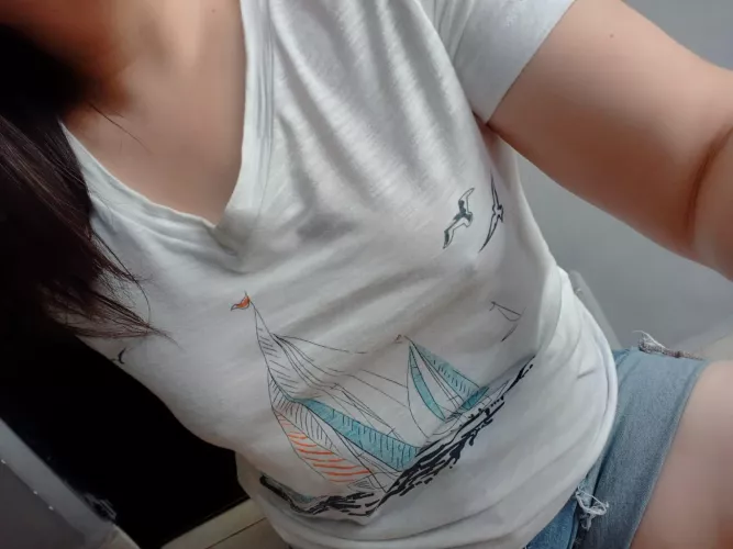 Friday means free of a bra today!