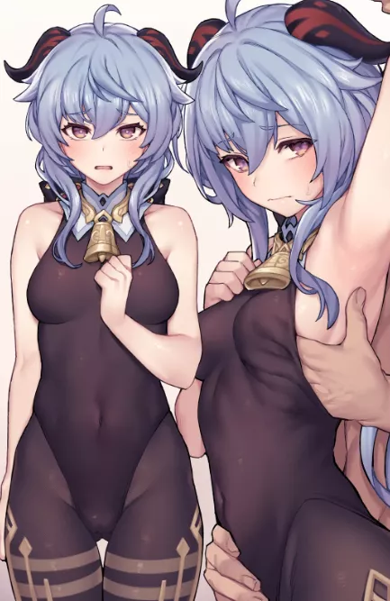 Ganyu letting you feel her up