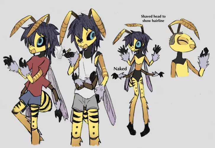 how do we feel about insect OCs? this is my OC, he's a wasp.