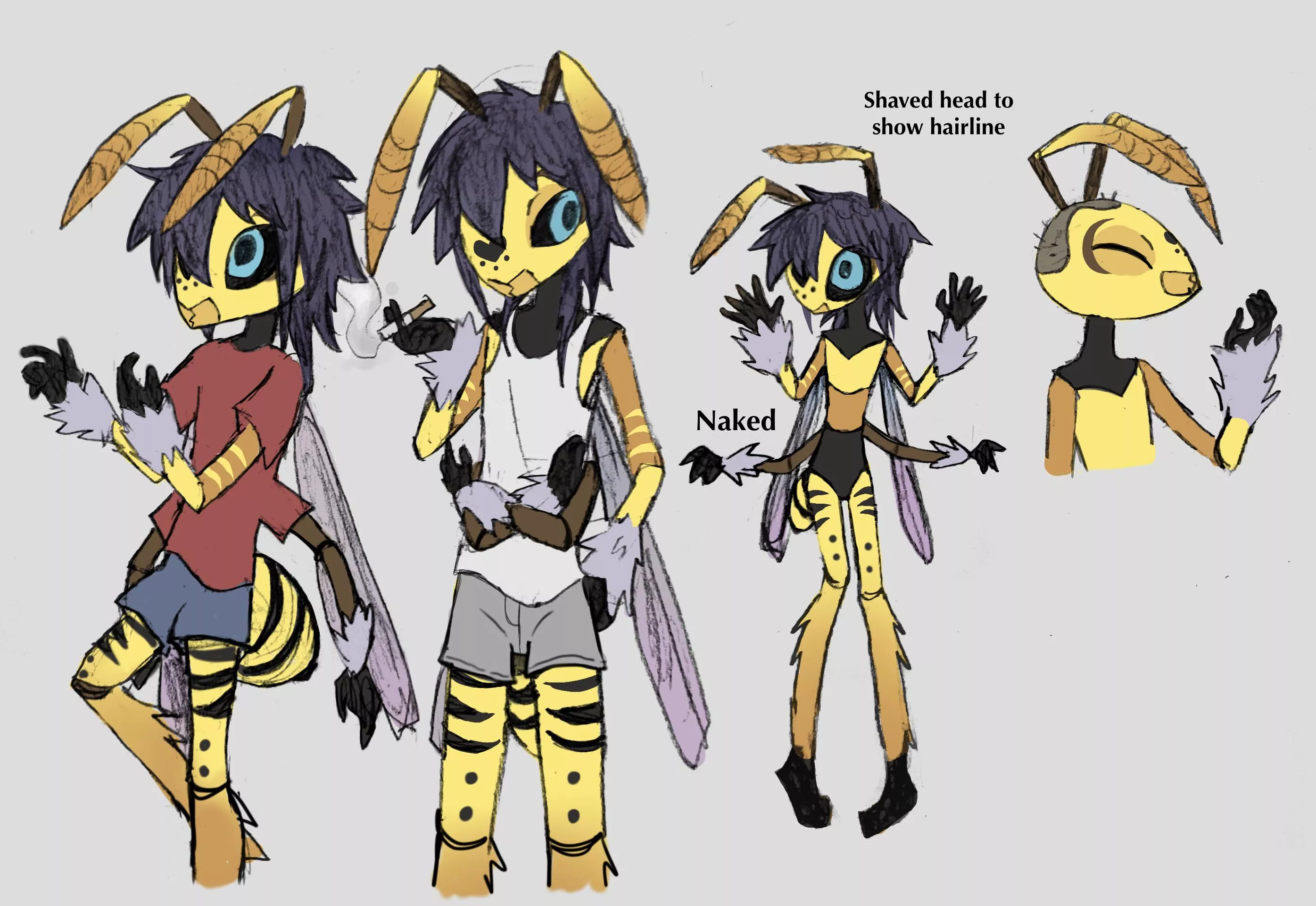 how do we feel about insect OCs? this is my OC, he's a wasp.