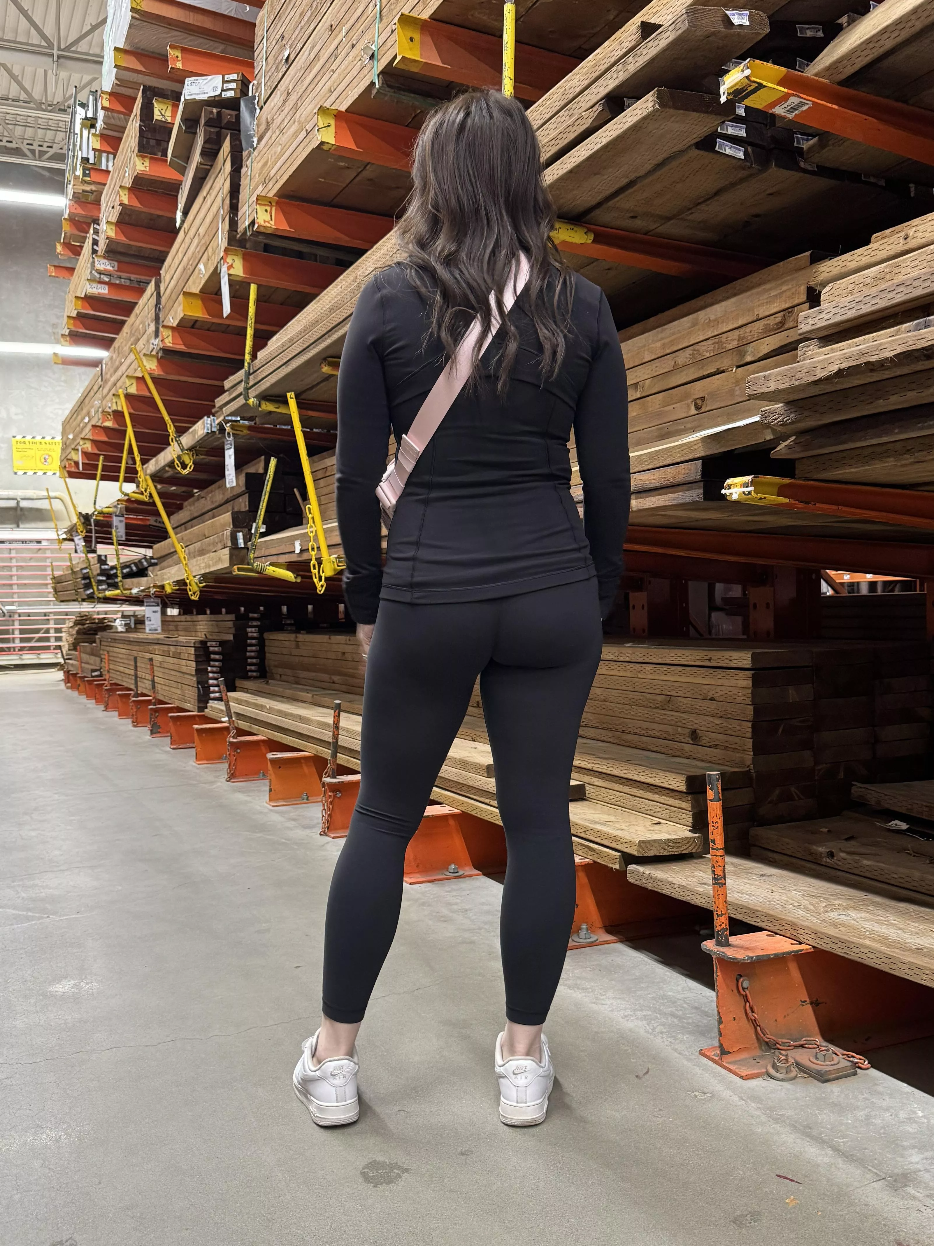 Hubby took this photo of me in Home Depot lol