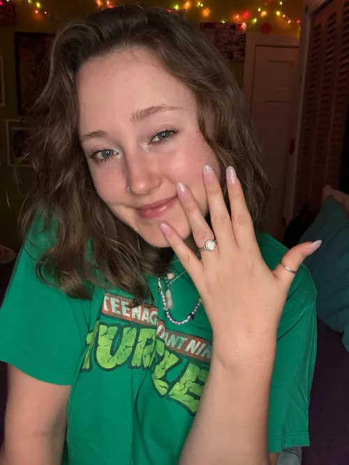 Pixie nails! Photos don’t do the glitter justice