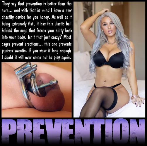 PREVENTION [chastity] [femdom] [shrinking]