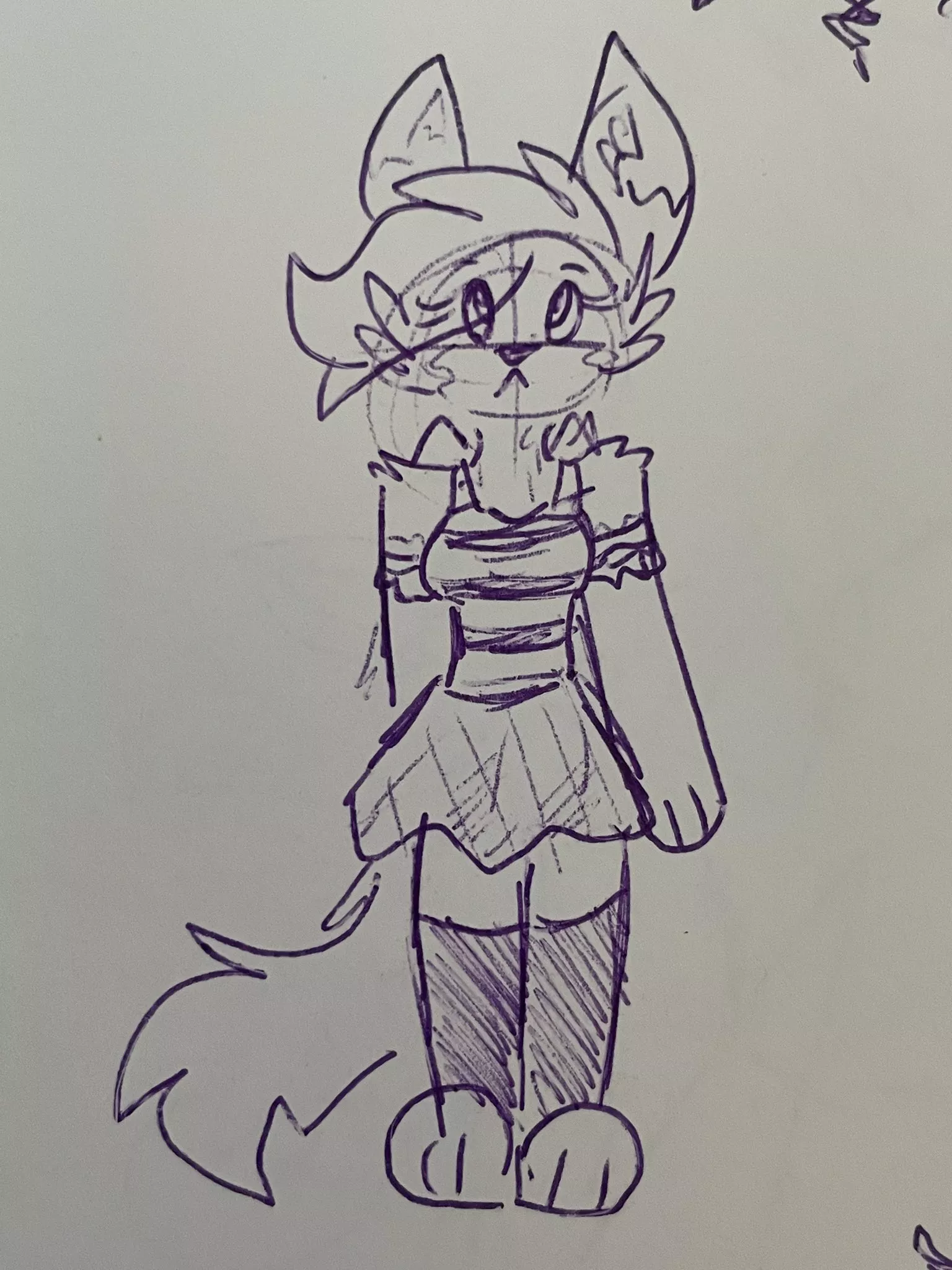 she is just standing there