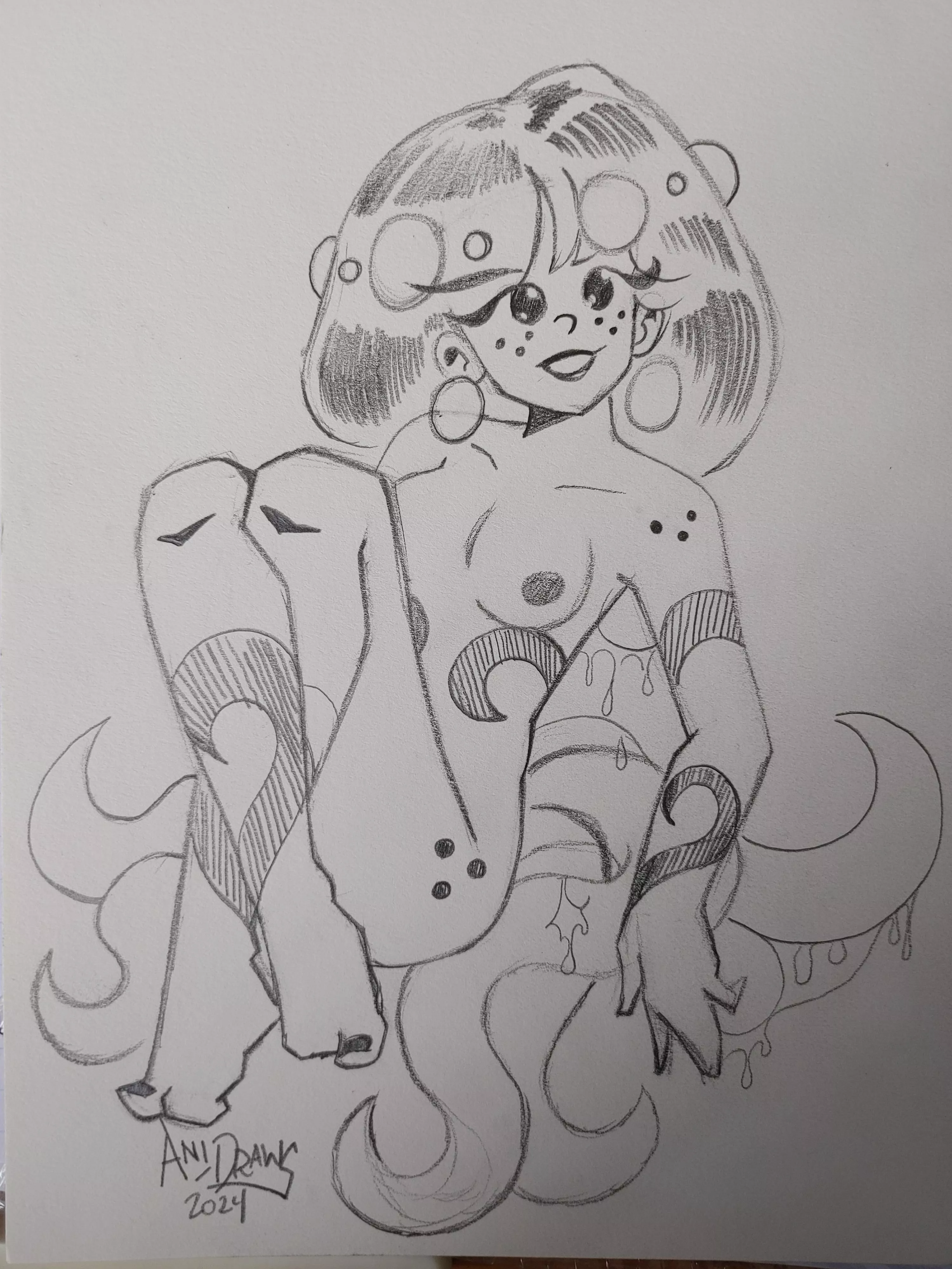 The Tentacle Queen - Original Character (Ani-Draws) 1st Post! 