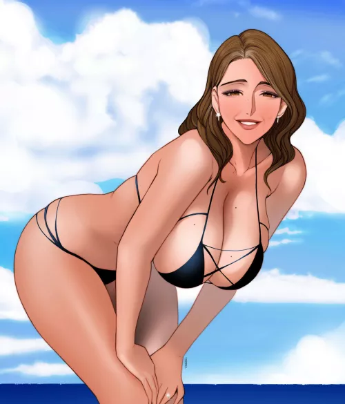 What do you mean it looks too revealing? You choose this bikini for me 