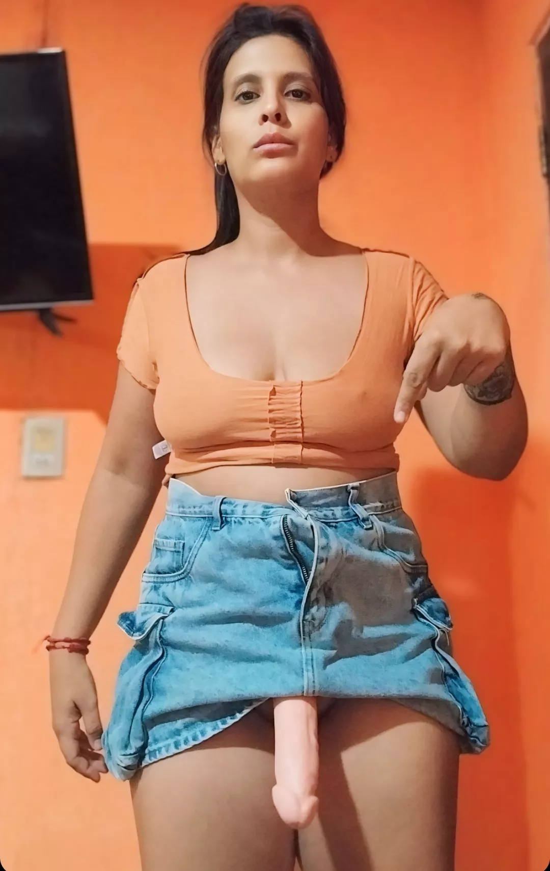 you're going to slide it down your throat and then up your ass 