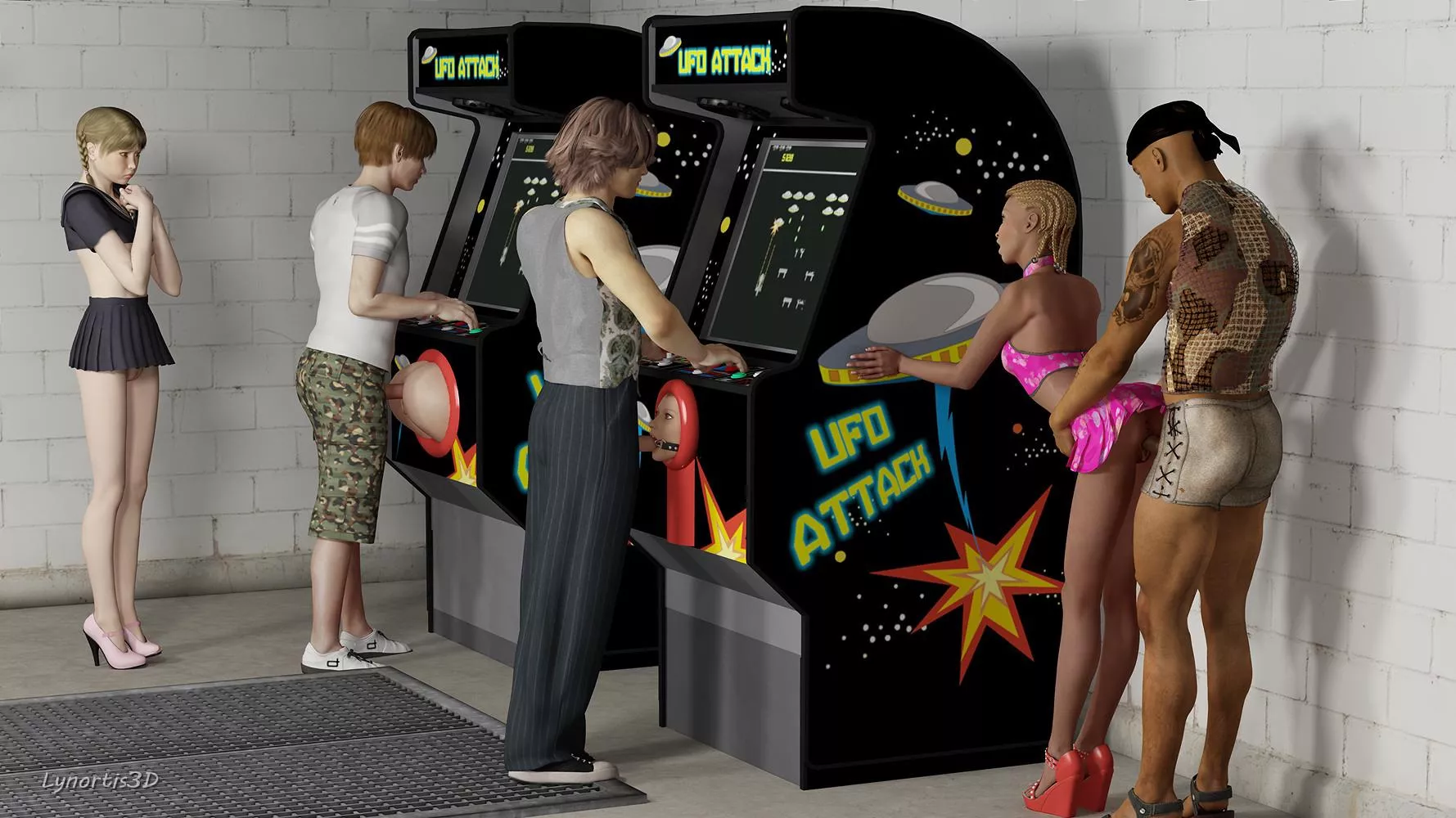 Full service arcade games