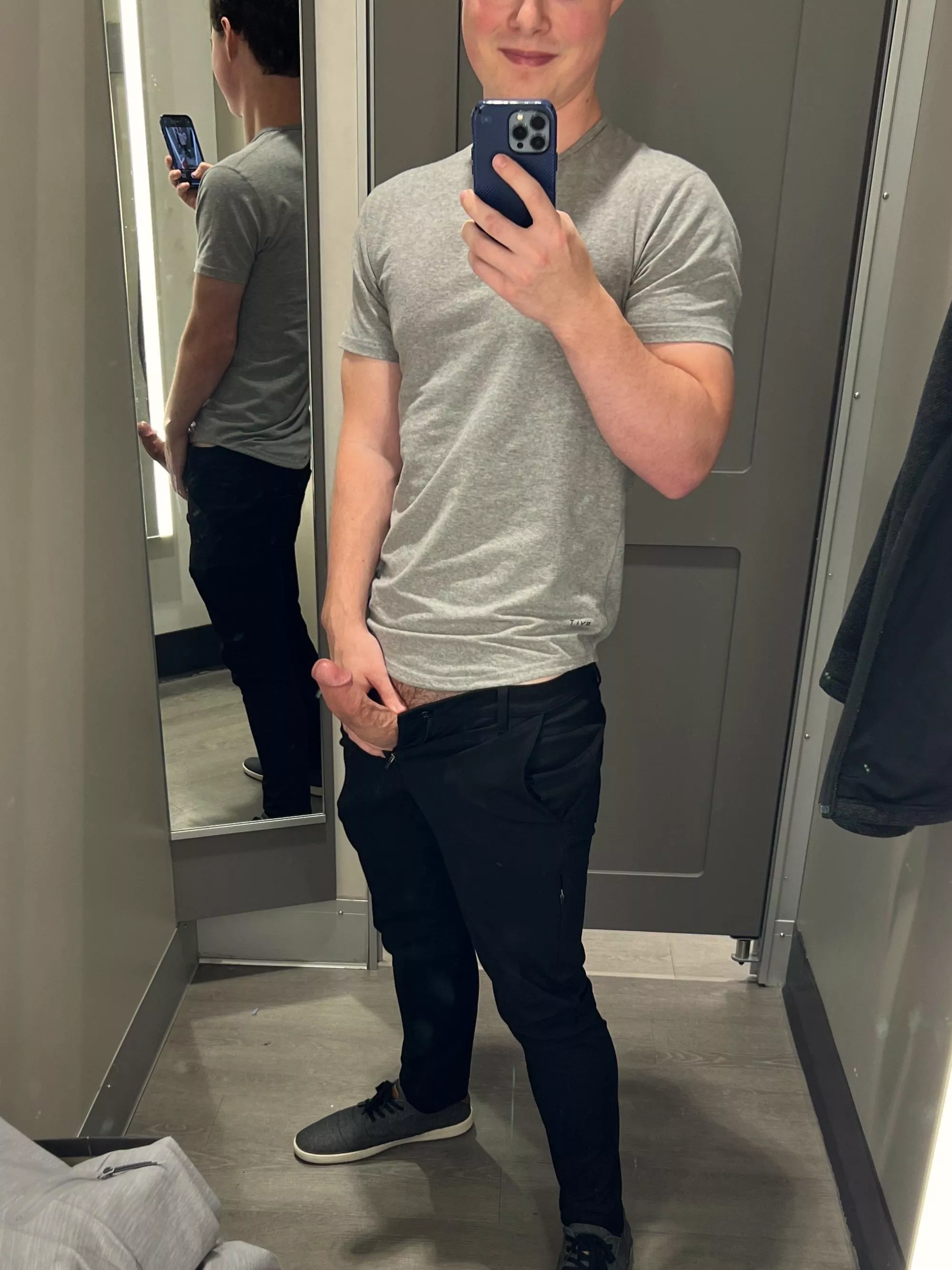 I've always wanted to fuck in a changing room. 
