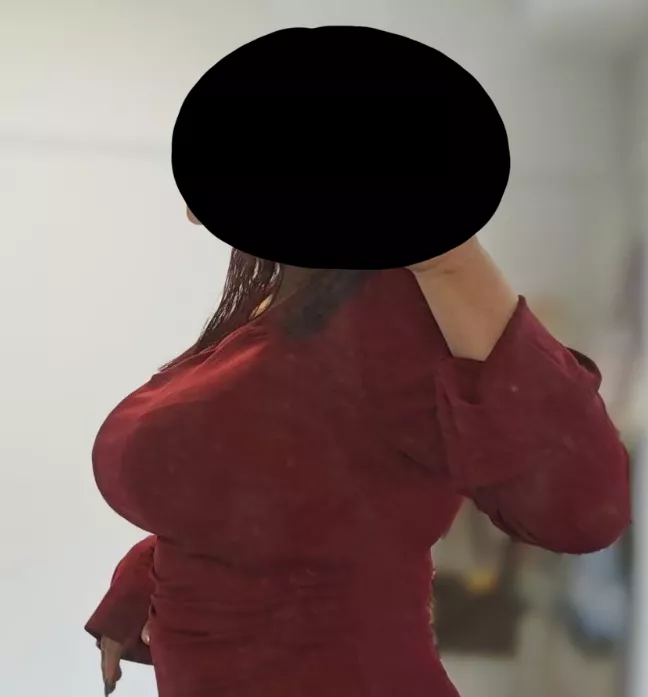 My sweater doesn't do a good job of hiding them..