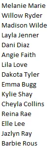 Nominate your starlet of the month! (the following starlets are not eligible since they have already won)